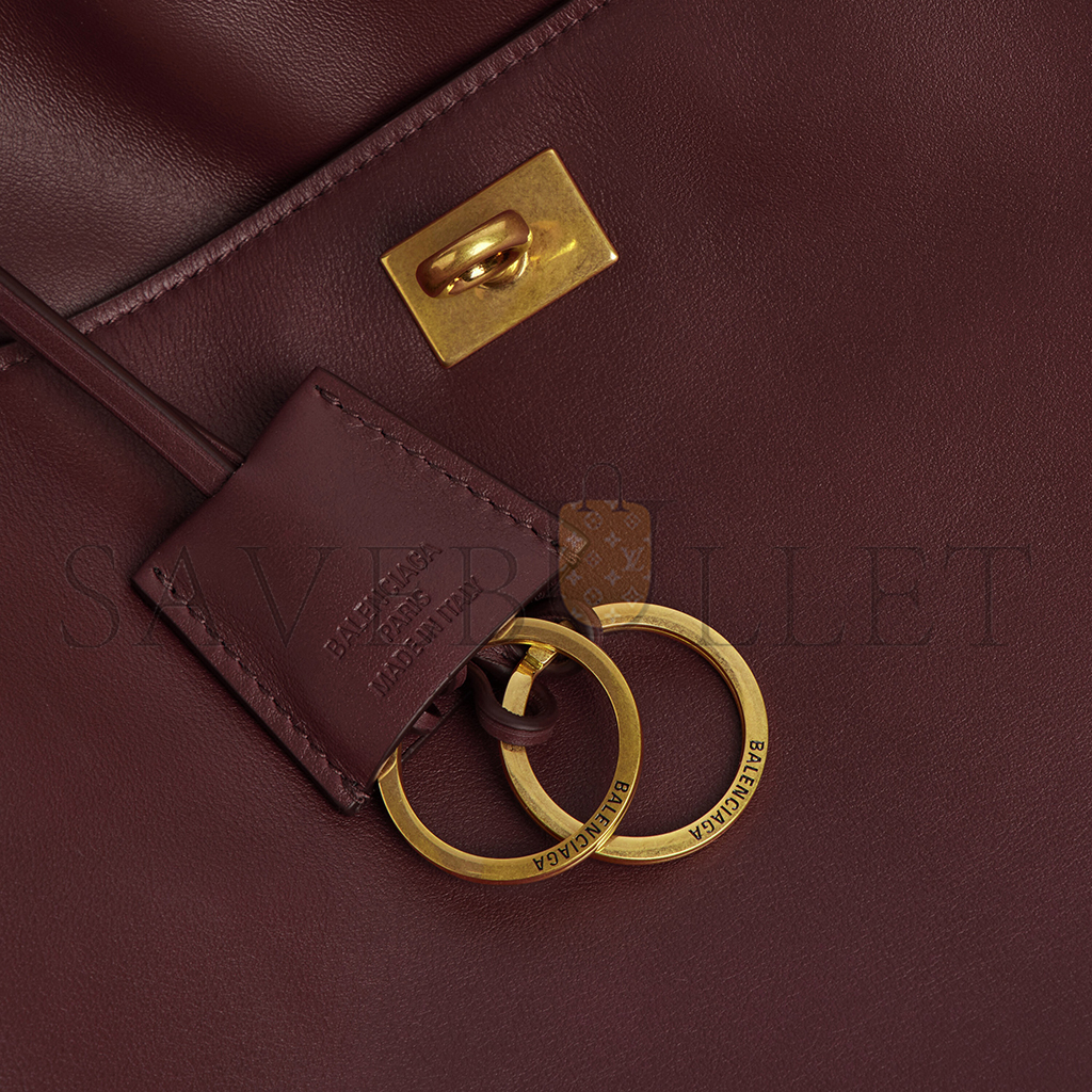 BALENCIAGA WOMEN'S RODEO MEDIUM HANDBAG IN BURGUNDY 7897722AA4V6034 (35*23.3*10.9cm) BALENCIAGA WOMEN'S RODEO MEDIUM HANDBAG IN BURGUNDY 7897722AA4V6034 (35*23.3*10.9cm)